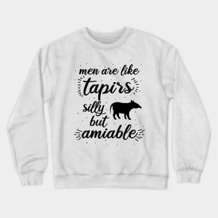 verrücktes Tapir Geschenk Valentinstag Männer Crewneck Sweatshirt